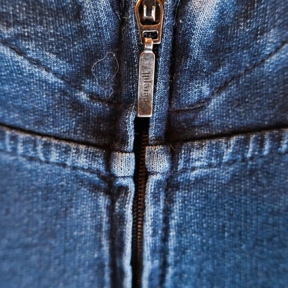 J. Jill Pure Jill Indigo Womens Sweater M Hoodie Sweatshirt Full Zip Athletic - Picture 3 of 14